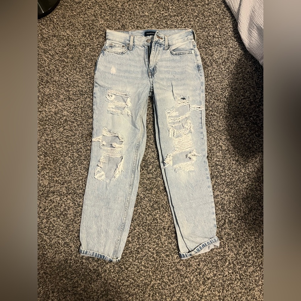 Aeropostale mom jeans, light wash